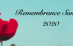 Remembrance Sunday Banner with poppies